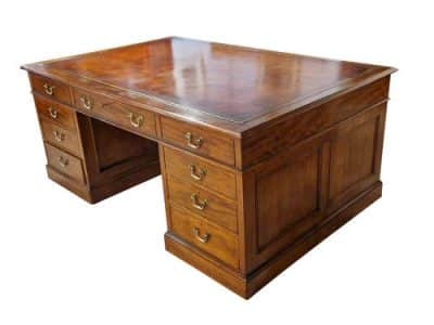 A Mahogany Partners Desk - Image 3