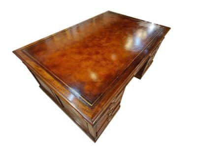 A Mahogany Partners Desk - Image 5