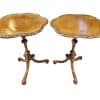 A Pair of Victorian Walnut Occasional Tables