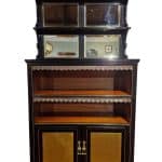 Aesthetic Period Ebonised and Giltwood Bookcase Antique Bookcases