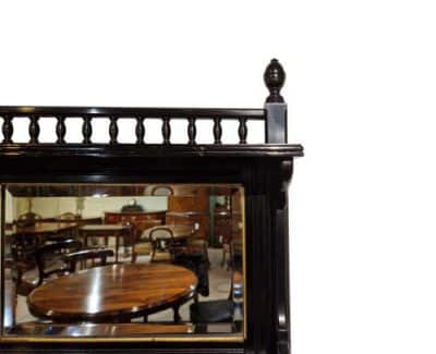 Aesthetic Period Ebonised and Giltwood Bookcase - Image 4