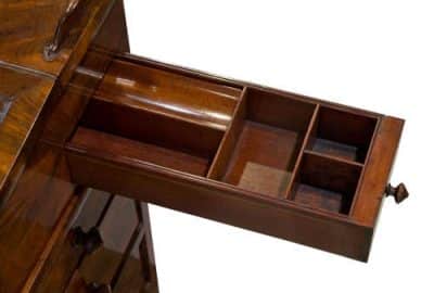 Early 19thc Mahogany Sliding Top Davenport - Image 7