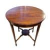 Edwardian Circular Mahogany String-Inlaid Occasional Table
