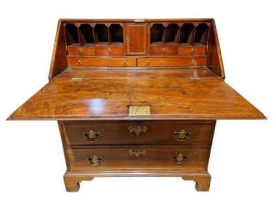 George III Mahogany Bureau Antique Bureau 4