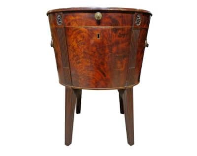George III Mahogany Oval Wine Cooler