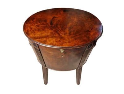 George III Mahogany Oval Wine Cooler - Image 2