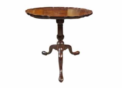 George III Mahogany Tilt Top Tripod Table Antique Furniture 4
