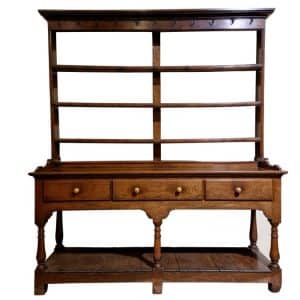 George III Oak Pot Board Dresser Antique Dressers