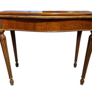 George III Revival Mahogany Tea Table Antique Furniture