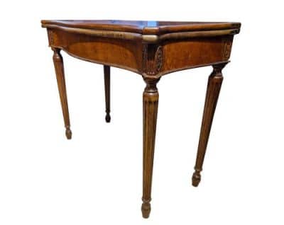 George III Revival Mahogany Tea Table - Image 4