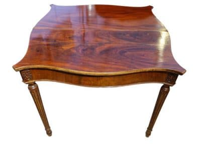 George III Revival Mahogany Tea Table Antique Furniture 7