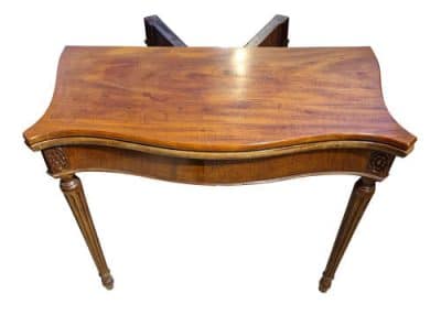 George III Revival Mahogany Tea Table Antique Furniture 8