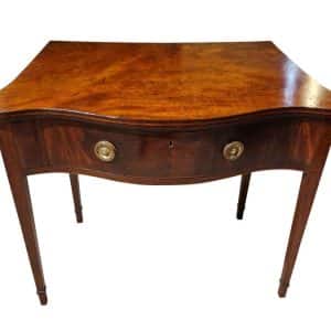 George III Serpentine Front Serving Table Antique Furniture