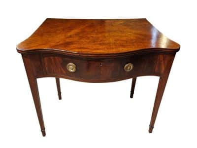 George III Serpentine Front Serving Table Antique Furniture 3