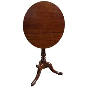George III Snap Top Mahogany Tripod Table Antique Furniture