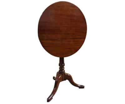 George III Snap Top Mahogany Tripod Table Antique Furniture 3
