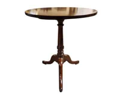 George III Snap Top Mahogany Tripod Table Antique Furniture 4