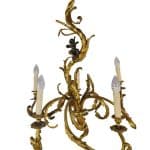 Gilt and Bronze Chandelier circa 1860 Antique Lighting