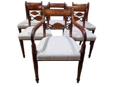 Good Set of Regency Dining Chairs Antique Chairs 3