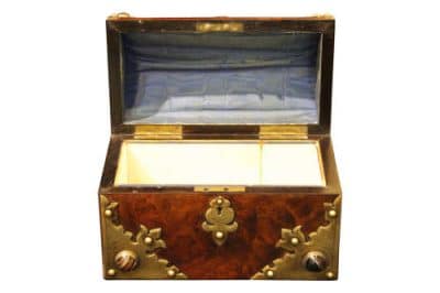 Mid 19thc Burr Walnut Blotter and Letter Box Set Antique Boxes 7