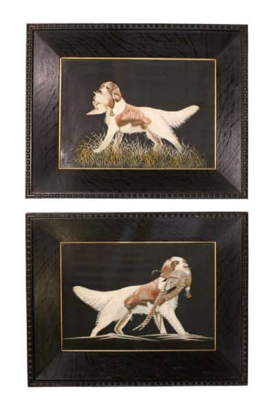 Pair of Japanese Silkwork Pictures