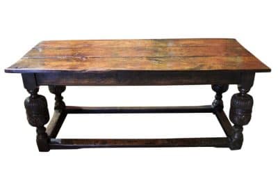 Queen Elizabeth I Oak Refectory Table Antique Furniture 3