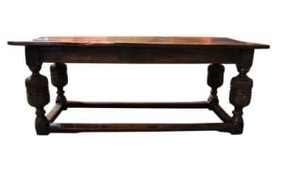 Queen Elizabeth I Oak Refectory Table Antique Furniture 6