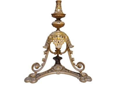 Victorian Cast Iron Standard Lamp Antique Lighting 5