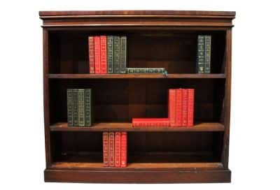 Victorian Mahogany Open Bookcase Antique Bookcases 3