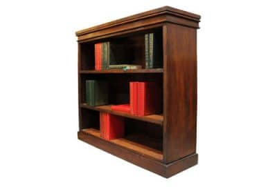 Victorian Mahogany Open Bookcase Antique Bookcases 5