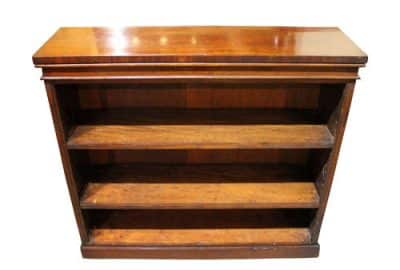 Victorian Mahogany Open Bookcase - Image 4
