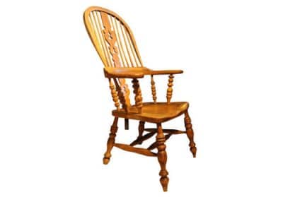 Yorkshire High Hoop Back Club Arm Windsor Chair Antique Chairs 4