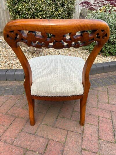 Victorian Fruitwood Bedroom Chair - Image 8