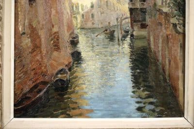 LUIGI  MORETTI (1884-1950) Oil painting Antique Art 7