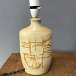 Mid Century Tremaen Cornish Studio Pottery Lamp Cornish Antique Lighting