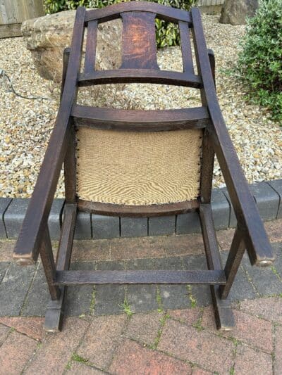 Cotswold School Oak Desk Chair armchair Antique Chairs 10