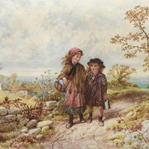 SOLD  William Stephen Colman R.W.S. Watercolor painting. Antiques Scotland Antique Art