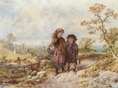 SOLD  William Stephen Colman R.W.S. Watercolor painting.