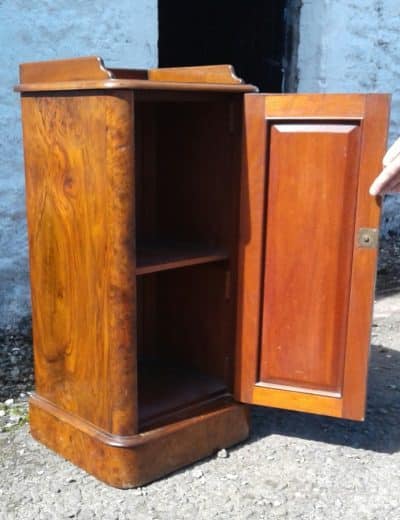 Victorian burr walnut bed cupboard - Image 2