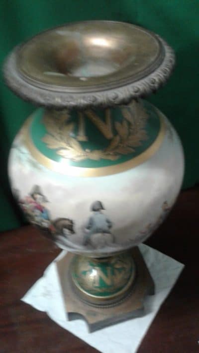 SOLD Huge early 19th century Sevres porclain and bronze Napoleon vase - Image 9