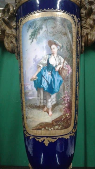 SOLD 19th century French Sevres style porcelain urn. - Image 2