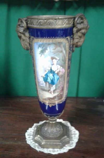 SOLD 19th century French Sevres style porcelain urn. 19th century Antique Ceramics 3