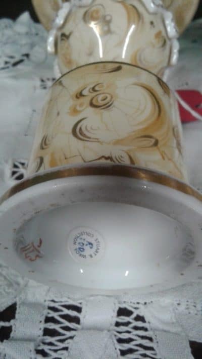 Fine pair of Victorian Ridgeways campana vases - Image 4