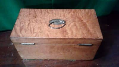 Geo 111 Fiddleback sycamore tea mixing caddy. - Image 5