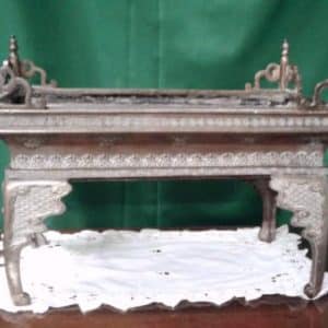 18th cent Japanese Bonsai tree stand. 18th century Bronzes Silver Metals