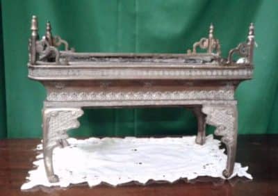 18th cent Japanese Bonsai tree stand. 18th century Bronzes Silver Metals 3