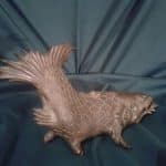 Antique Chinese bronze catfish 18th Cent Bronzes Silver Metals
