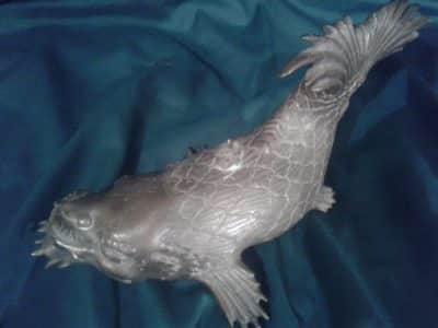Antique Chinese bronze catfish - Image 4