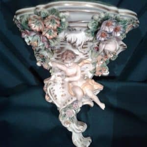 SOLD Sitzendorf porcelain wall bracket. Antiques Scotland Antique Ceramics 3