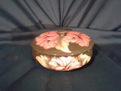 SOLD Early Walter Moorcroft lidded dish